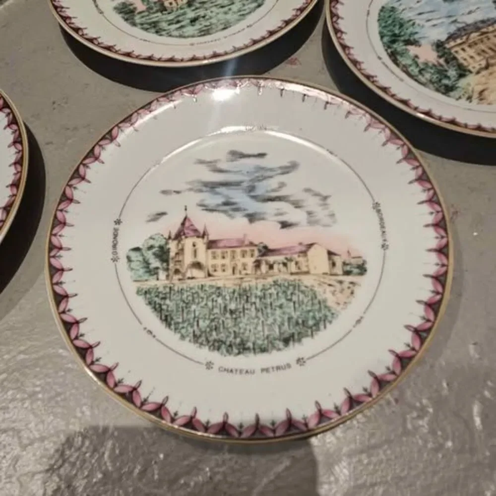 Limoges Set of 5 Phillip Deshoulieres Canape Plates 5 3/4